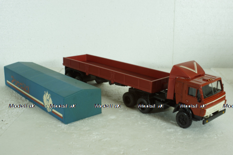 Камаз-5410 с полуприцепом с тентом , Элекон  1:43