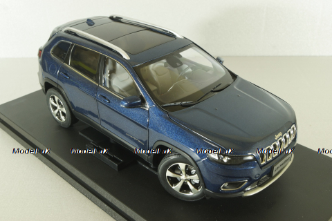 Jeep Cherokee 2019, blue, Paudi 1:18
