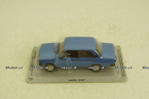 Ваз-2107, голубой, Kultowe Auta PRL-u №79 1:43
