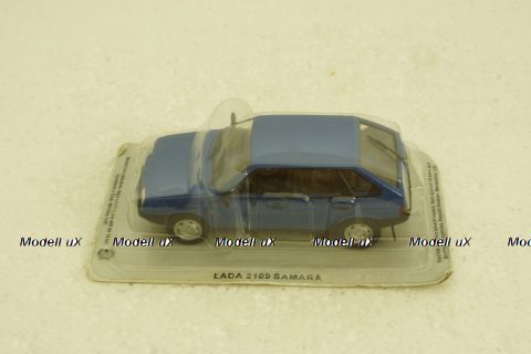 Ваз-2109 Samara, синяя, Kultowe Auta PRL-u №56 1:43