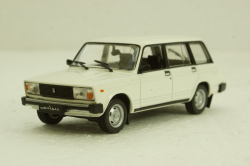 Ваз-2104 жигули, белая, Автолегенды СССР №45 1:43