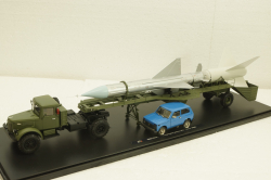 Маз-502В с Транспортером ракеты ЗРК "Даль" 1958г.,  TruckTyr 1:43