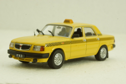 Газ-3110 Волга, такси, желтая, Автолегенды СССР 1:43