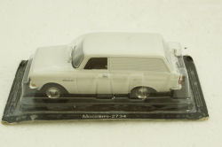Москвич-2734, белый, (ЗАПАКОВАННАЯ) Автолегенды СССР №137 1:43
