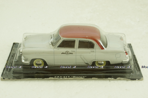Газ-21Т Волга, такси,Автолегенды СССР 1:43