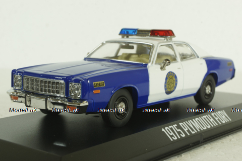 Plymouth Fury Osage County Sheriff 1975, 86602, Greenlight 1:43