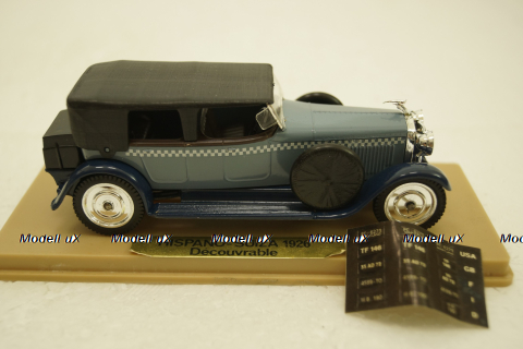 Hispano-Suiza 1926, Decouvrable, Solido 1:43