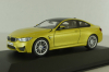 BMW M4 Coupe (F82) 2014, yellow, 070898, Herpa 1:43