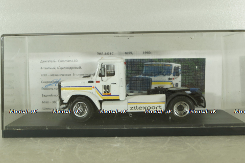 Зил-4421С кольцевой №99, белый, Автобюро 1:43