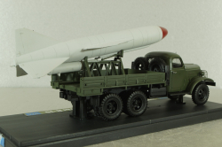 Зис-151 транспортер ракеты П-15, хаки, МБК 1:43