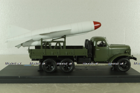Зис-151 транспортер ракеты П-15, хаки, МБК 1:43