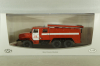 АЦ-40 (43202) ПМ-102Б пожарная автоцистерна на шасси Урал-43202 с бел. полосами, SSM1234B, SSM 1:43 Вариант 3!