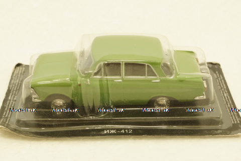 Иж-412, зеленый, Автолегенды СССР, №136 1:43