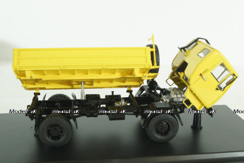 КАЗ-4540 самосвал 4х4, желтый, SSM1431, SSM 1:43