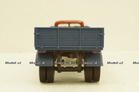 Маз-504 с п/прицепом 9380 красный/синий 1981, Н862, Наш Автопром 1:43