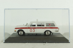 Газ-2403, Скорая, белая в боксе, Автолегенды СССР 1:43