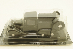 Газ-21, трехосный, черный, Автолегенды СССР №113, 1:43 с журналом