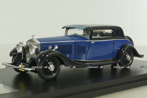 Rolls Royce Phantom II Continental Windovers Coupe 1932, blue/black, NEO46680, NEO 1:43