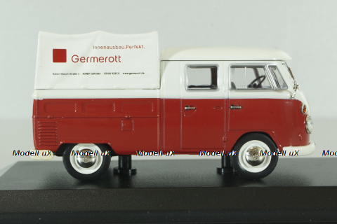 Volkswagen T1c Transporter Doka Germerott 24.10.1961, white/red,  #000/500, Norev 1:43