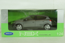 Renault Megane 2009 Grey, Welly 1:24