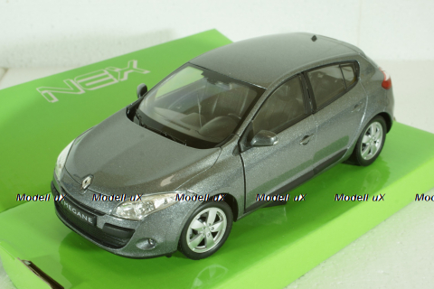 Renault Megane 2009 Grey, Welly 1:24