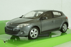 Renault Megane 2009 Grey, Welly 1:24