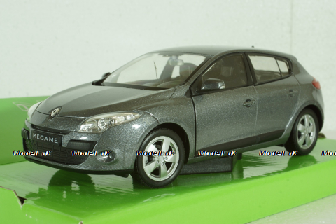 Renault Megane 2009 Grey, Welly 1:24