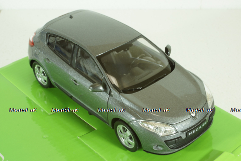 Renault Megane 2009 Grey, Welly 1:24