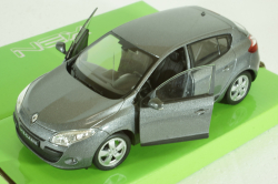 Renault Megane 2009 Grey, Welly 1:24