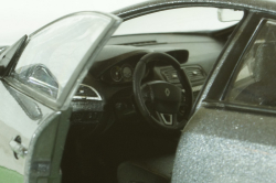 Renault Megane 2009 Grey, Welly 1:24