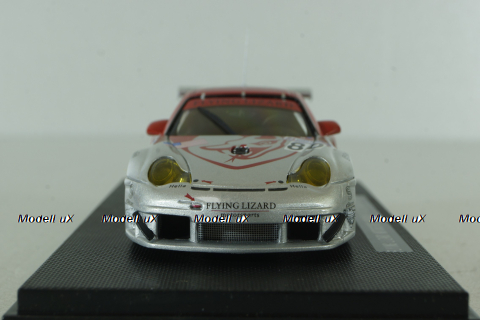 Porsche 911 GT3 RSR #80 Le Mans 2005, Silver/Red, 778, Ebbro 1:43