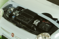 Fiat 500 2007 Light blue, Welly 1:24