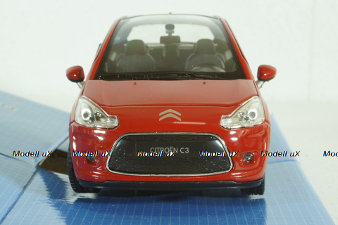 Citroen C3 2010, Red, Welly 1:24
