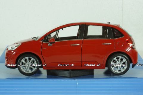 Citroen C3 2010, Red, Welly 1:24