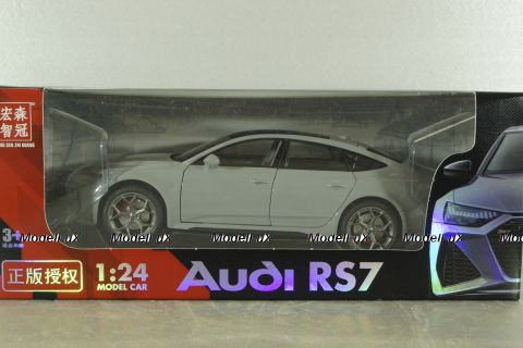 Audi RS7 Sportback (C8) 2019, grey, Hongsen model 1:24