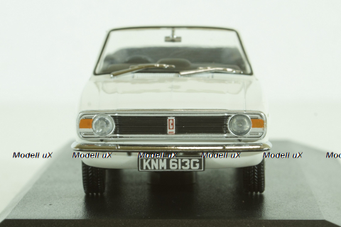 Ford Cortina MKII Crayford Convertible, white/green, Oxford 1:43
