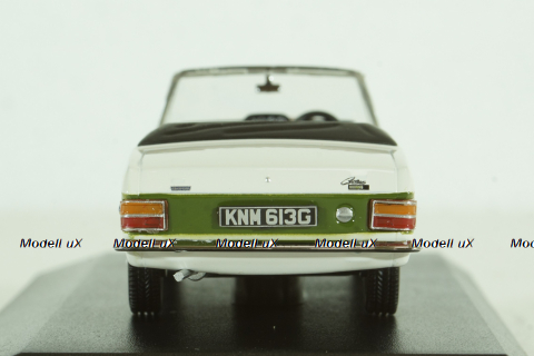 Ford Cortina MKII Crayford Convertible, white/green, Oxford 1:43