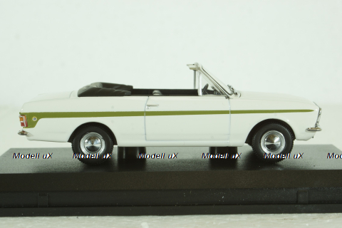 Ford Cortina MKII Crayford Convertible, white/green, Oxford 1:43