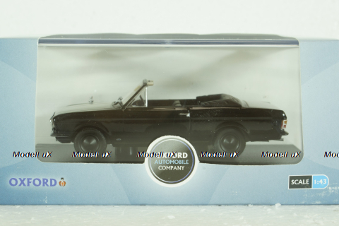 Ford Cortina MkII Crayford Convertible Black/White, Oxford 1:43