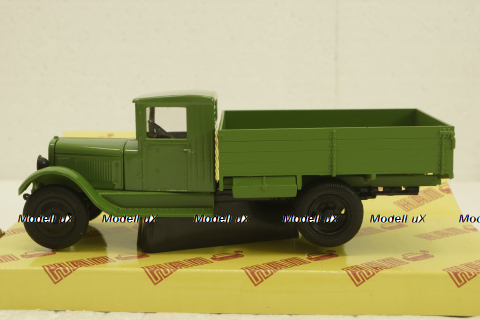 УралЗис-5В, бортовой, Зеленый, Н228, Наш Автопром 1:43