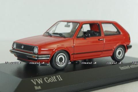 Volkswagen Golf II 1985, red, VW Golf, 943054103, Minichamps 1:43       