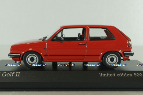 Volkswagen Golf II 1985, red, VW Golf, 943054103, Minichamps 1:43       