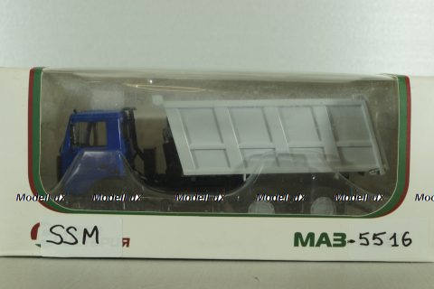 Маз-5516 самосвал, сине/серый, SSM7354, SSM 1:43