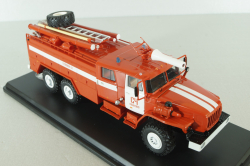 АЦ-7,5-40 пожарная автоцистерна на шасси Урал-4320 с бел. полосами, SSM1229, SSM 1:43