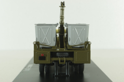 КММ-2 контейнерный мусоровоз на шасси ГАЗ-51Д 1958, желт/корич/хаки SSM1583, SSM 1:43