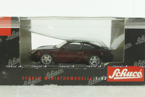 Porsche 996, dark red, 04343,  Schuco 1:43