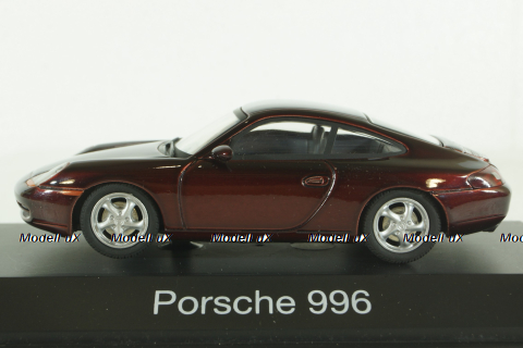 Porsche 996, dark red, 04343,  Schuco 1:43