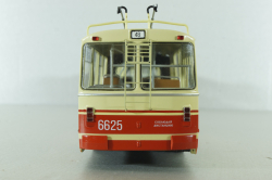 ЗИУ-10 троллейбус сочленённый 1978, бел/красн, SSM4052, SSM 1:43
