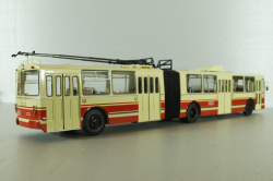 ЗИУ-10 троллейбус сочленённый 1978, бел/красн, SSM4052, SSM 1:43