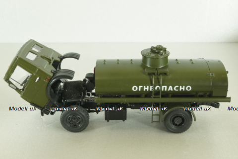 Маз-5337 АЦ-9 бензовоз 1987, хаки, Автоистория 1:43 Уценка!